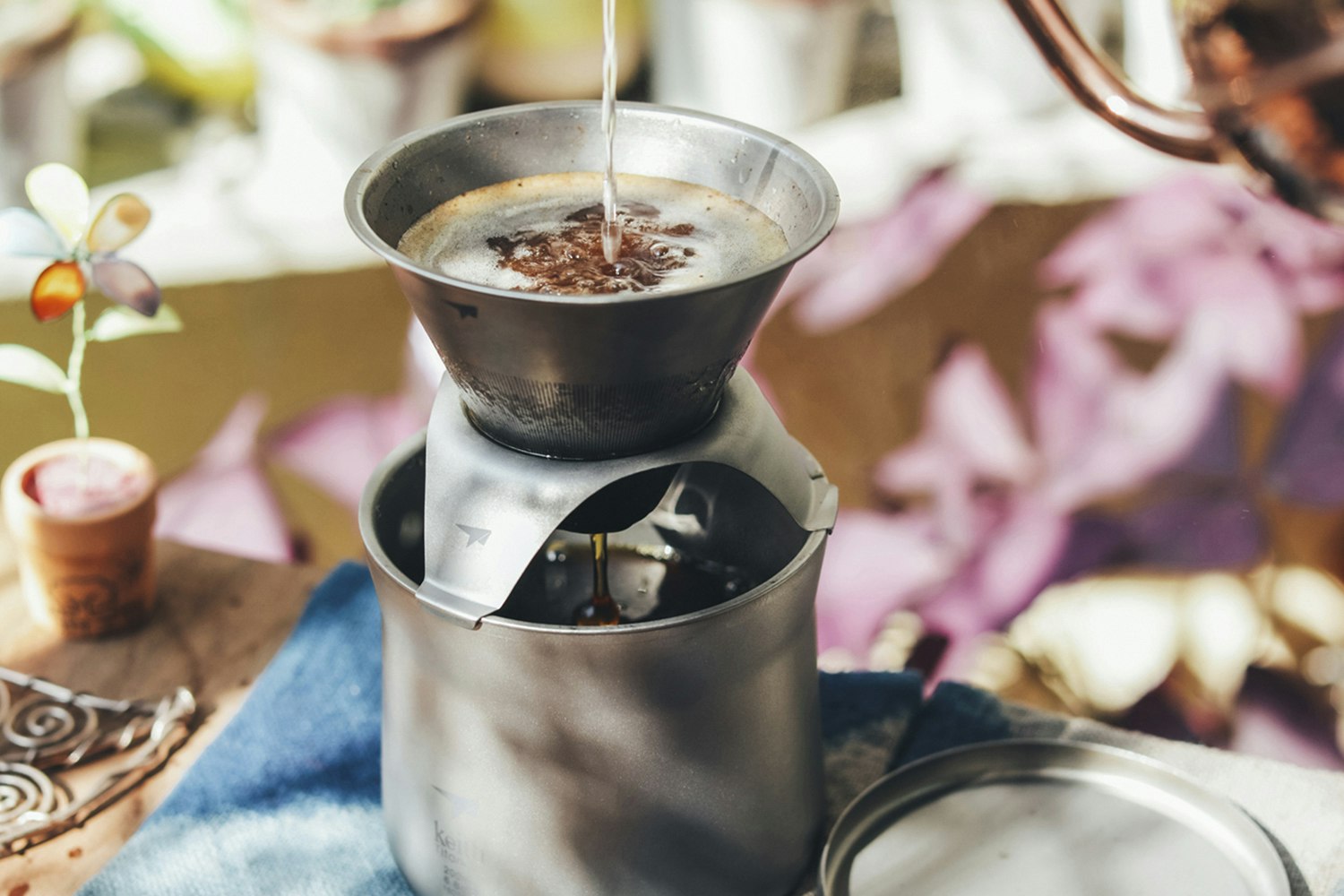 Keith Titanium Ti3911 Mini Coffee/Tea Maker Cookware Drop